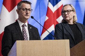 Press conference of the Nordic ministers responsible for civil preparedness