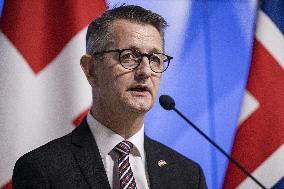 Press conference of the Nordic ministers responsible for civil preparedness