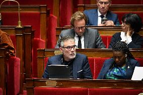 Suspension Of Pension Reform At The National Assembly - Paris