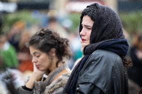 13 november memorial at the Place de la Republique - Paris