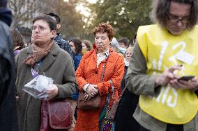 13 november memorial at the Place de la Republique - Paris