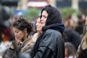 13 november memorial at the Place de la Republique - Paris