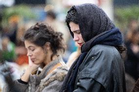 13 november memorial at the Place de la Republique - Paris