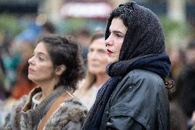 13 november memorial at the Place de la Republique - Paris