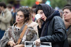 13 november memorial at the Place de la Republique - Paris