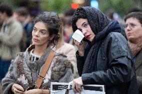 13 november memorial at the Place de la Republique - Paris