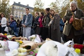 13 november memorial at the Place de la Republique - Paris