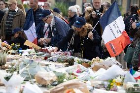 13 november memorial at the Place de la Republique - Paris
