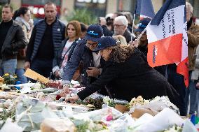 13 november memorial at the Place de la Republique - Paris