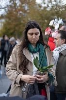 13 november memorial at the Place de la Republique - Paris