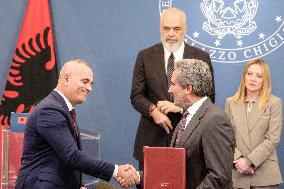 Intergovernmental Summit Italy Albania - Rome