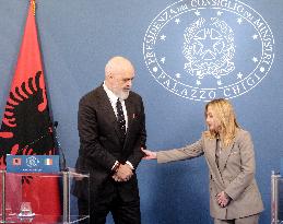 Intergovernmental Summit Italy Albania - Rome