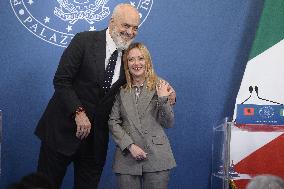 Intergovernmental Summit Italy Albania - Rome