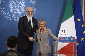 Intergovernmental Summit Italy Albania - Rome