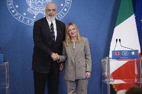 Intergovernmental Summit Italy Albania - Rome