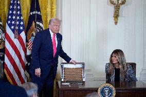 Donald Trump Signs Fostering the Future Executive Order - Washington