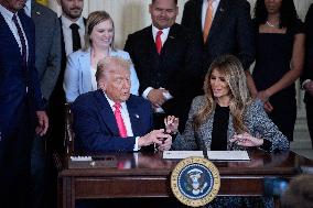 Donald Trump Signs Fostering the Future Executive Order - Washington
