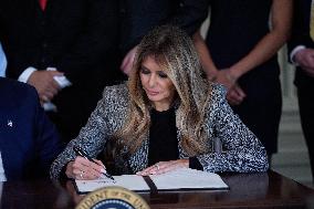 Donald Trump Signs Fostering the Future Executive Order - Washington