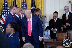 Donald Trump Signs Fostering the Future Executive Order - Washington