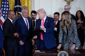 Donald Trump Signs Fostering the Future Executive Order - Washington