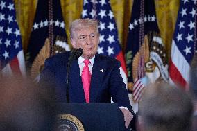 Donald Trump Signs Fostering the Future Executive Order - Washington