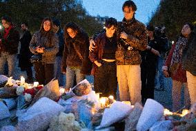 13 november memorial at the Place de la Republique - Paris