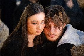 13 november memorial at the Place de la Republique - Paris