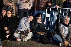 13 november memorial at the Place de la Republique - Paris