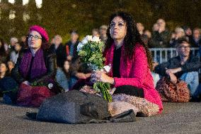 13 november memorial at the Place de la Republique - Paris