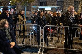 13 november memorial at the Place de la Republique - Paris