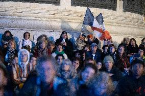 13 november memorial at the Place de la Republique - Paris