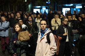 13 november memorial at the Place de la Republique - Paris