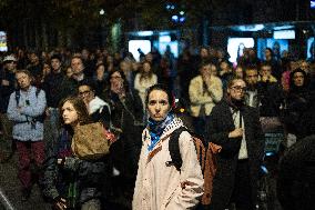13 november memorial at the Place de la Republique - Paris