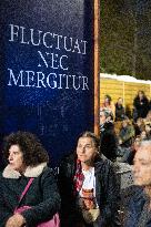 13 november memorial at the Place de la Republique - Paris