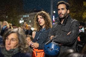 13 november memorial at the Place de la Republique - Paris