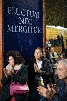 13 november memorial at the Place de la Republique - Paris