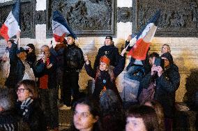 13 november memorial at the Place de la Republique - Paris