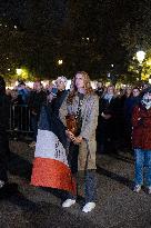 13 november memorial at the Place de la Republique - Paris