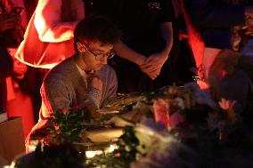 Tribute To Victims At Place De LA Republique - Paris
