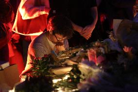 Tribute To Victims At Place De LA Republique - Paris