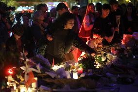 Tribute To Victims At Place De LA Republique - Paris
