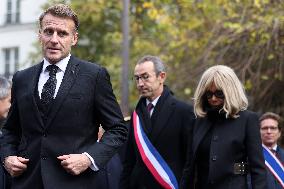 Tribute To Victims At La Bonne Biere - Paris