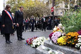 Tribute To Victims At La Bonne Biere - Paris
