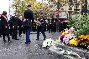 Tribute To Victims At La Bonne Biere - Paris