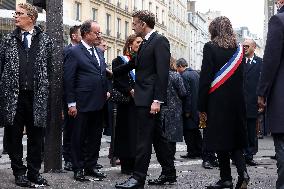 Tribute To Victims At La Bonne Biere - Paris