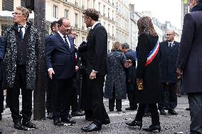 Tribute To Victims At La Bonne Biere - Paris
