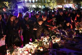 Tribute To Victims At Place De LA Republique - Paris