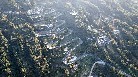 Winding Road in Enshi