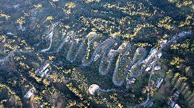 Winding Road in Enshi