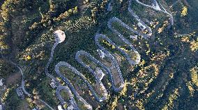 Winding Road in Enshi
